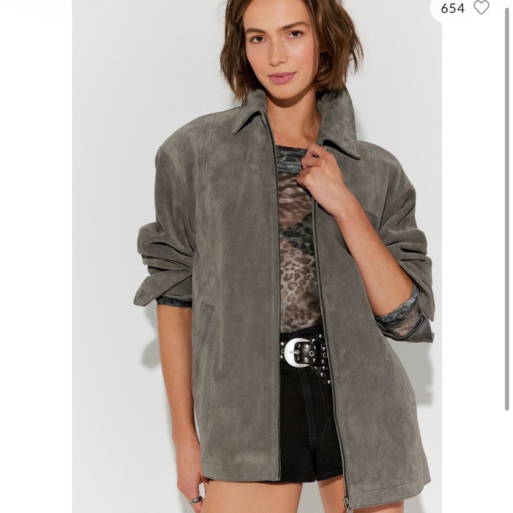 Free People Rosie real suede jacket